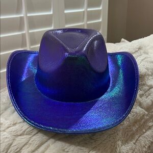 Iridescent Blue Cowboy Hat